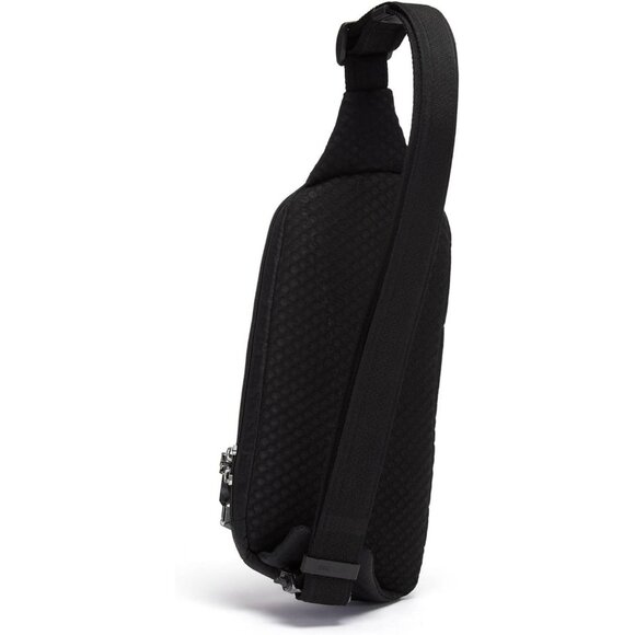 Anti Theft Sling Pack Black 2.5L Lightweight Secure Travel Organization - Picture 4 of 5